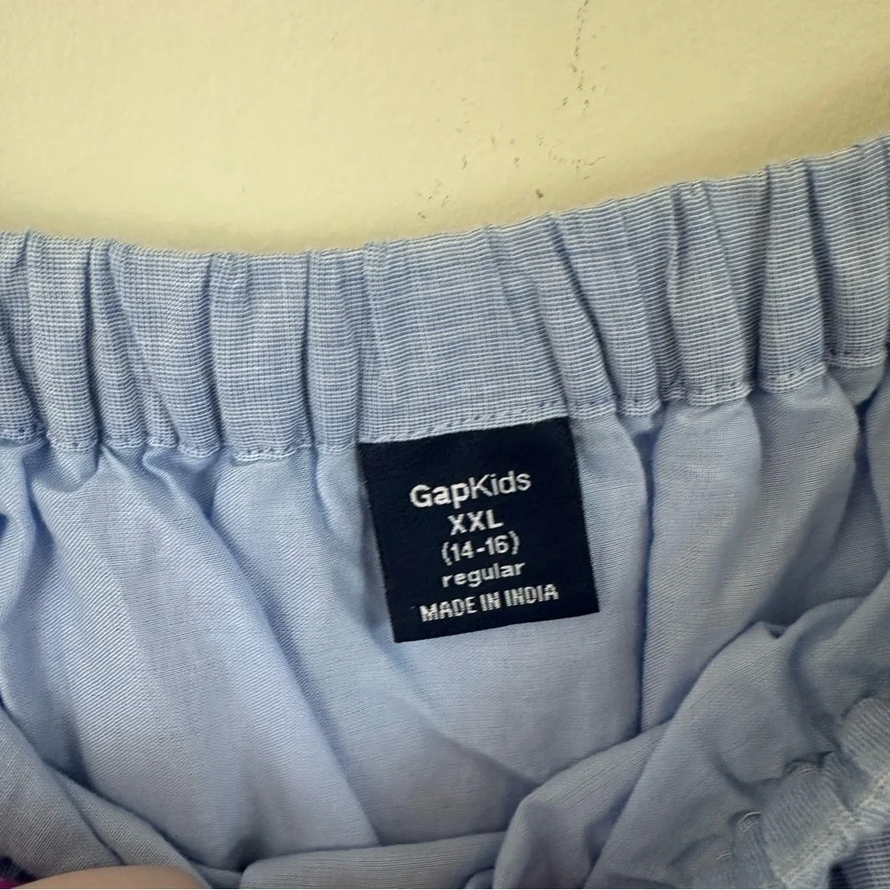 Gap Kids Light Blue Eyelet Hem Skirt A-Line Skirt Size XXL